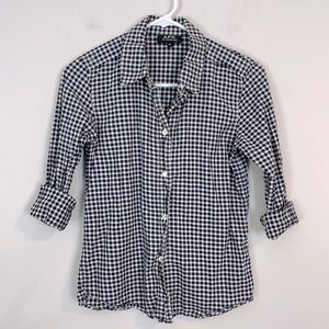 A.P.C. Rue Madame Paris button down light weight 100% cotton check shirt